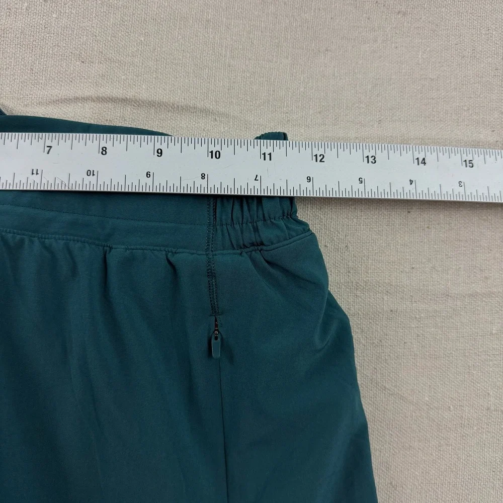 Lululemon Athletic Skort Womens 4 Teal Green Reflective Logo Mesh Trim Active - Picture 5 of 7